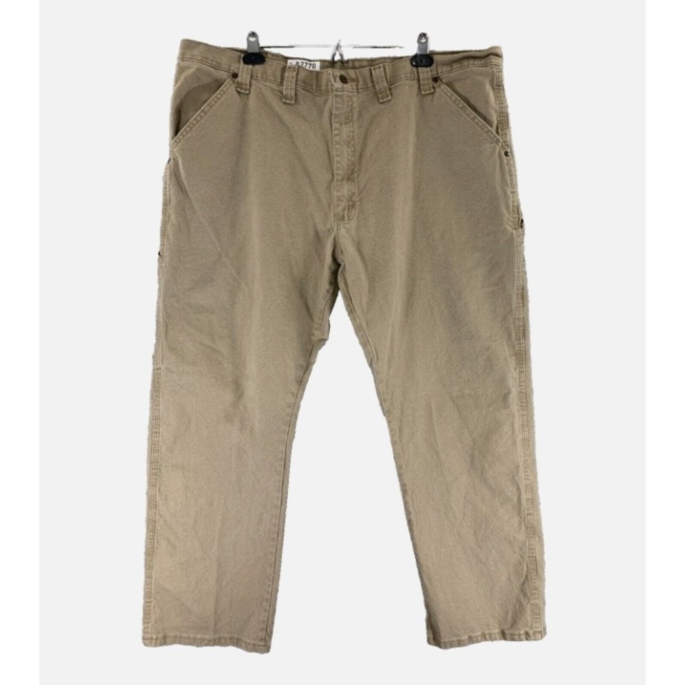 Wrangler Men Tan Carpenter Jeans 44x30 Relaxed Fit Cotton Spandex Workwear